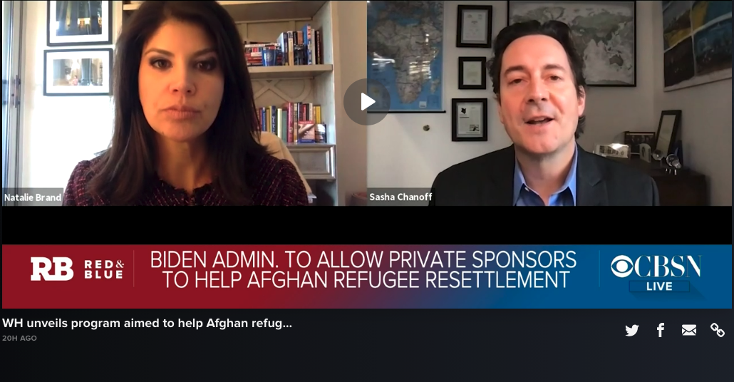 CBS's Natalie Brand spoke with RefugePoint founder and CEO, Sasha Chanoff, to discuss the Sponsor Circle Program