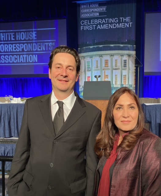 White House Correspondents Dinner with Humaira Rasuli, a leading Afghan human rights lawyer