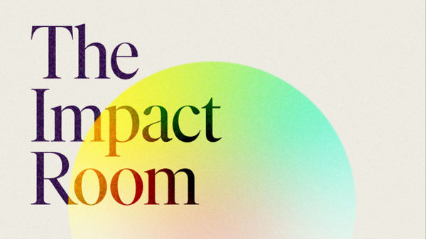 The Impact Room with a vibrant sunburst of colors
