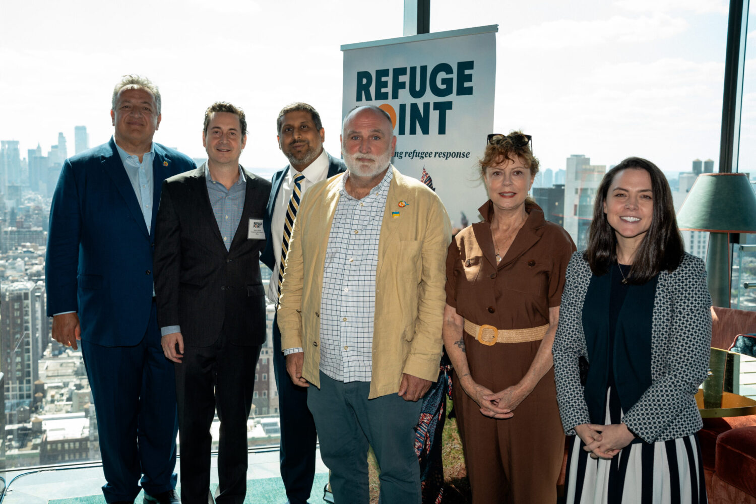 Initiative to reunite one million refugee families launched by RefugePoint at humanitarian chef José Andrés’ Nubeluz, with support from Susan Sarandon and Noubar Afeyan, Moderna Co-founder and Chairman